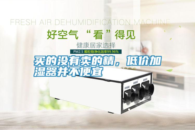 買的沒有賣的精，低價加濕器并不便宜