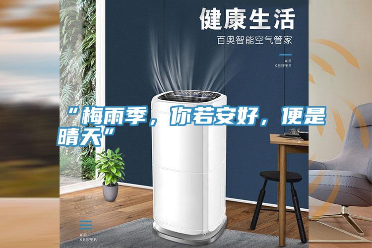 “梅雨季，你若安好，便是晴天”