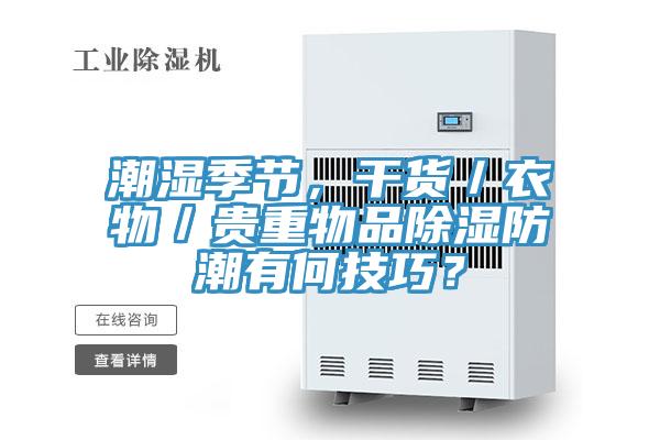 潮濕季節(jié)，干貨／衣物／貴重物品除濕防潮有何技巧？