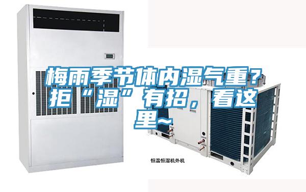 梅雨季節(jié)體內(nèi)濕氣重？拒“濕”有招，看這里~