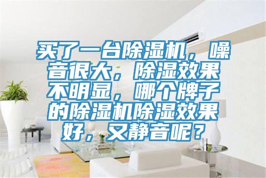 買了一臺除濕機(jī)，噪音很大，除濕效果不明顯，哪個牌子的除濕機(jī)除濕效果好，又靜音呢？