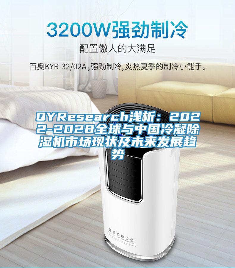 QYResearch淺析：2022-2028全球與中國(guó)冷凝除濕機(jī)市場(chǎng)現(xiàn)狀及未來發(fā)展趨勢(shì)