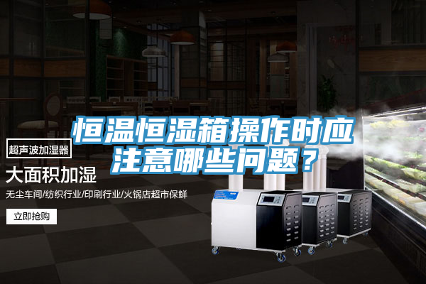 恒溫恒濕箱操作時應(yīng)注意哪些問題？