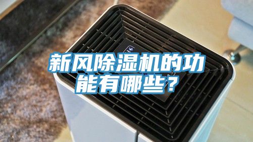 新風除濕機的功能有哪些？