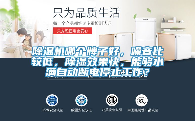 除濕機(jī)哪個(gè)牌子好，噪音比較低，除濕效果快，能夠水滿自動(dòng)斷電停止工作？
