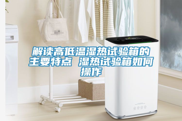 解讀高低溫濕熱試驗(yàn)箱的主要特點(diǎn) 濕熱試驗(yàn)箱如何操作