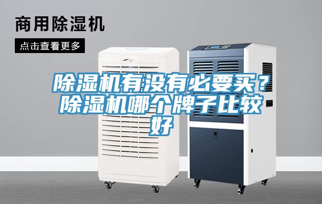 除濕機有沒有必要買？除濕機哪個牌子比較好