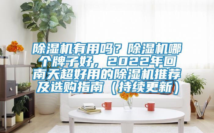 除濕機(jī)有用嗎？除濕機(jī)哪個(gè)牌子好，2022年回南天超好用的除濕機(jī)推薦及選購(gòu)指南（持續(xù)更新）